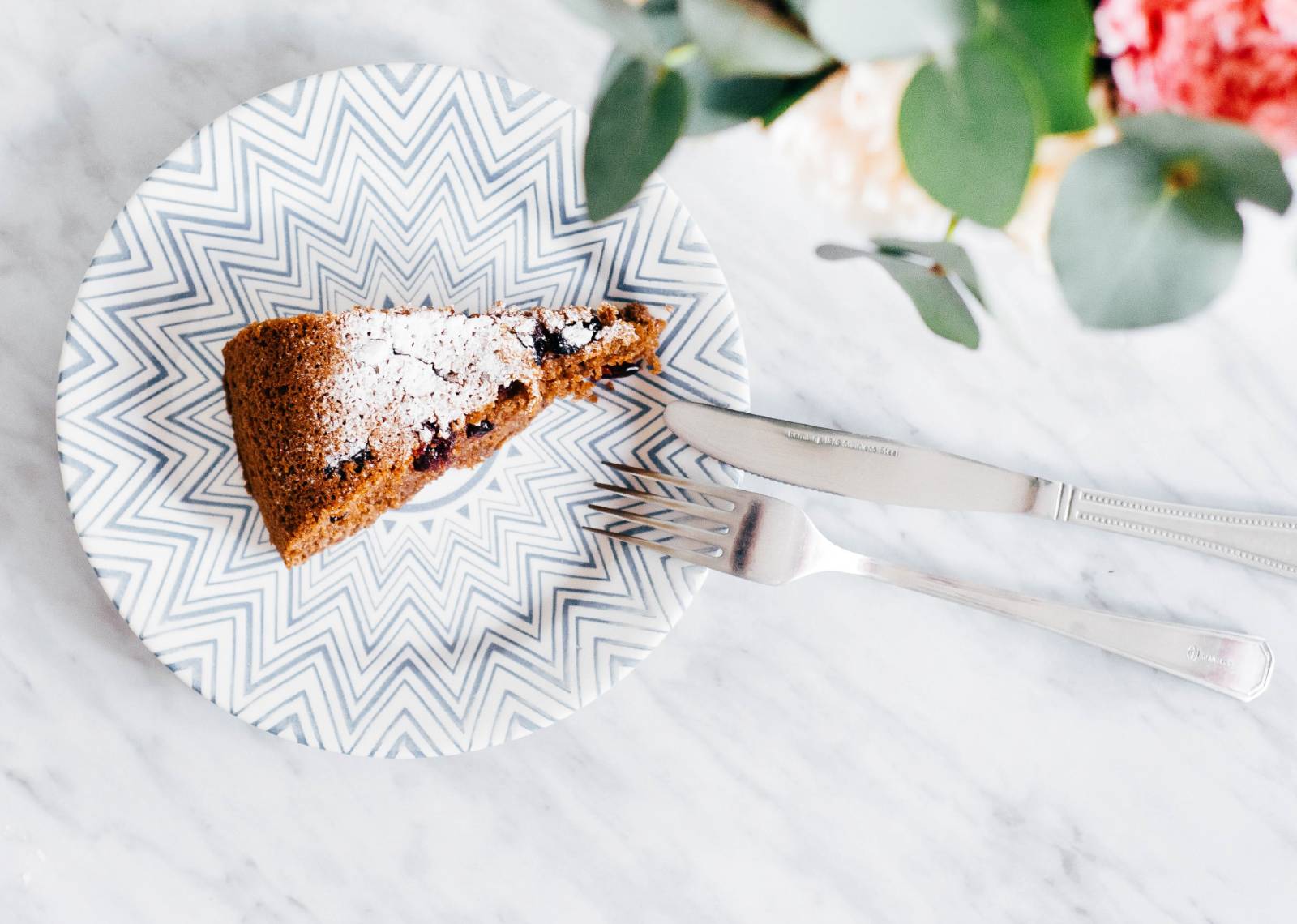 Patisserie dans une assiette